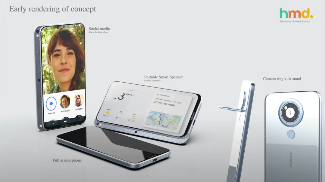 HMD 在 2021 年提出的 N95 復刻版設計稿｜YouTube @MrMobile